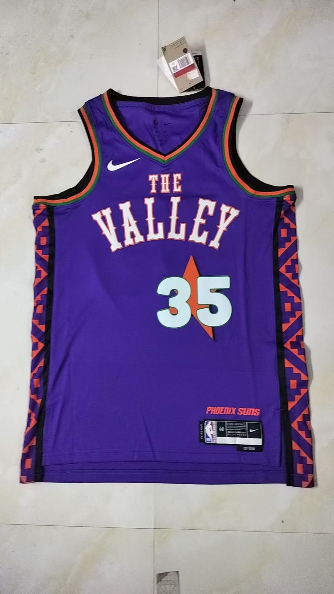 Men Phoenix Suns 35 Durant purple NBA Nike 2024-25 Season Jerseys->phoenix suns->NBA Jersey